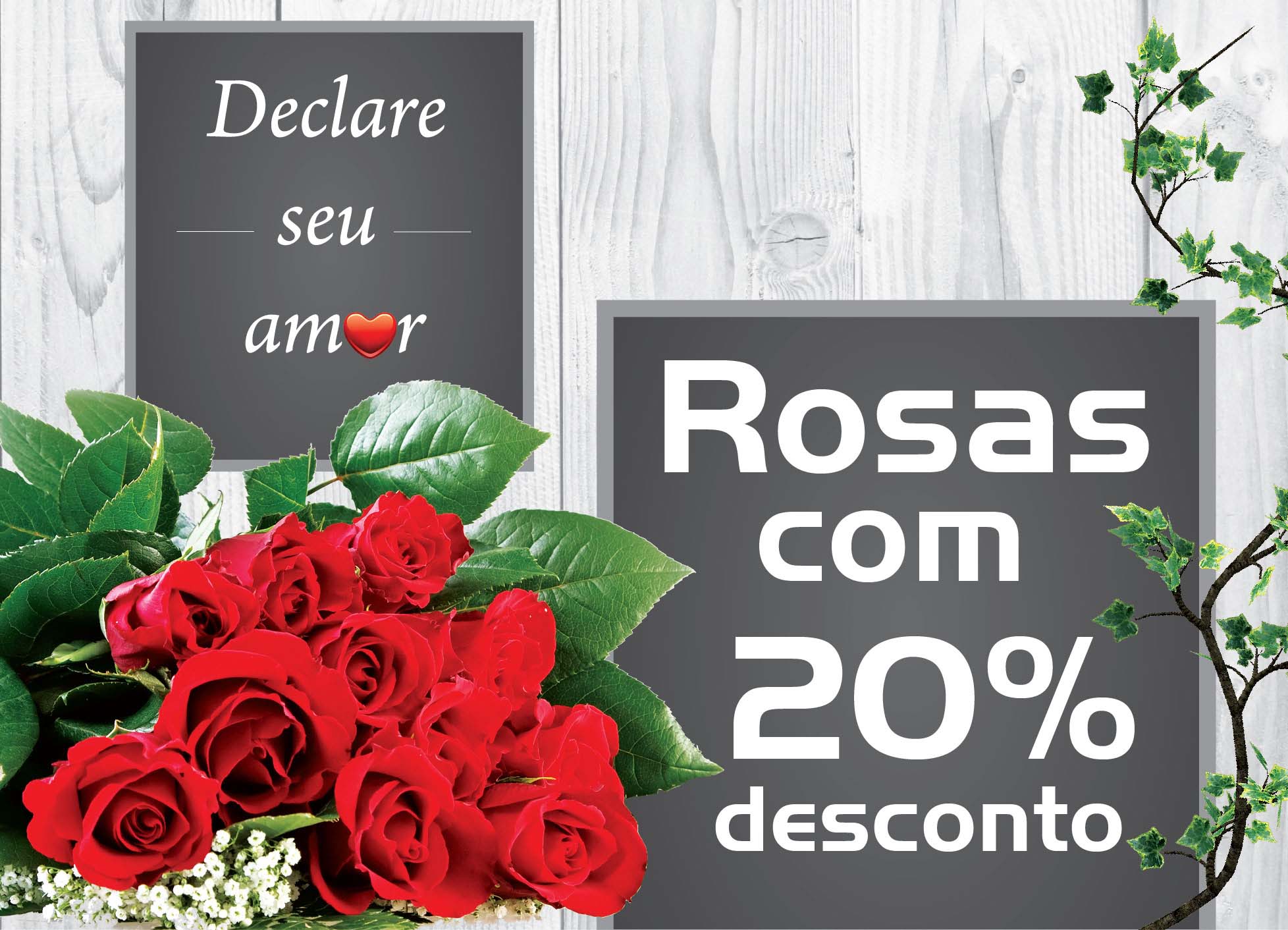 Rosas com desconto
